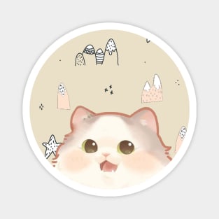 Happy Dream Cat Magnet